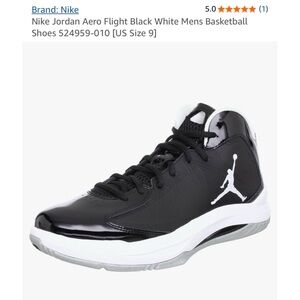 Nike Jordan Aero Flight Black and White Sneakers